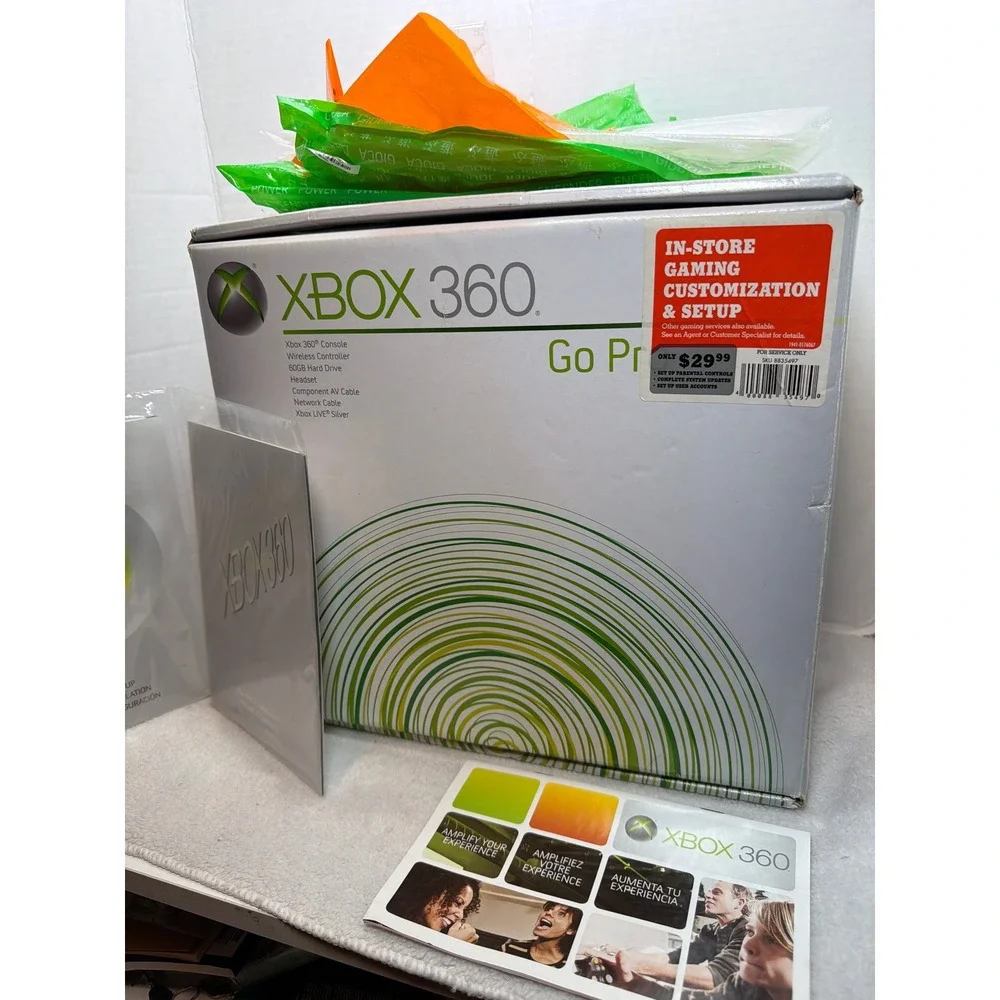 Microsoft Xbox 360 Pro Console Box 60GB White Fable II Edition Orig Packaging